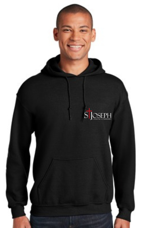 Adult Hooded Sweatshirt with Embroidered STJCC Gildan 18500