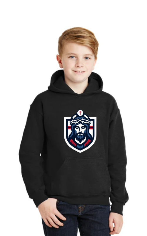 Youth Heavy Blend™ Hooded Sweatshirt with Vinyl Logo - 18500B