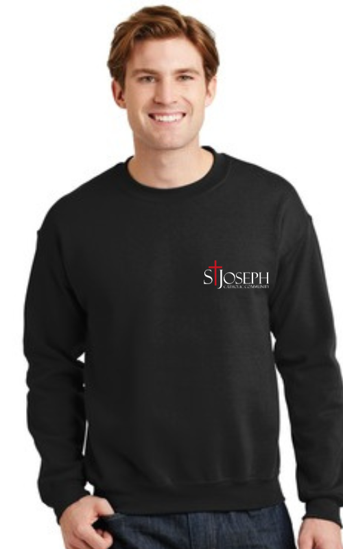 Adult Crewneck Sweatshirt with Embroidered STJCC Gildan 18000