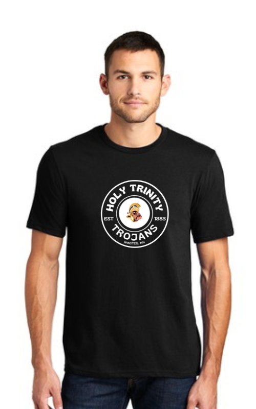 Adult Short Sleeve T-Shirt with HTS Trojan Logo DT6000