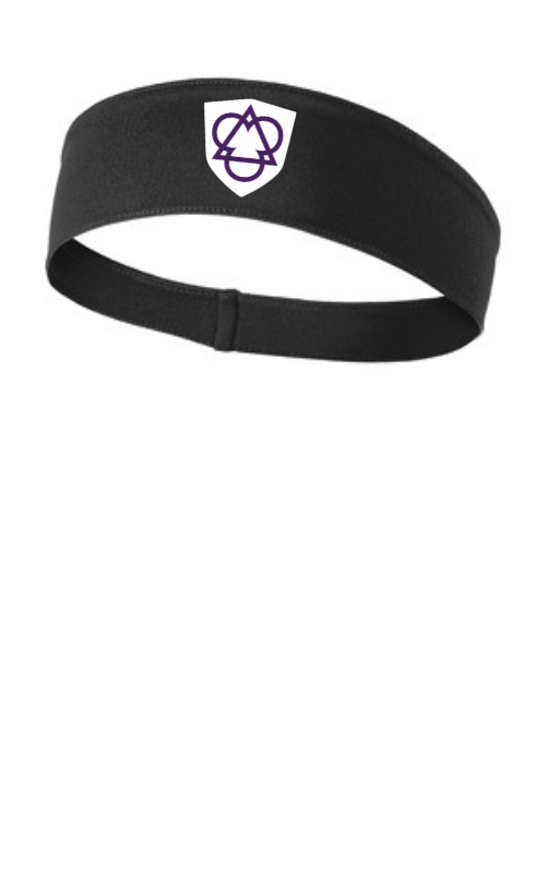 Athletic Headband with Vinyl Holy Trinity Schools Logo STA35