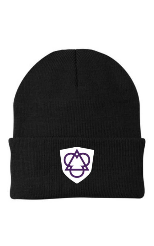 Knit Winter Cap with Embroidered HTS Logo CP90