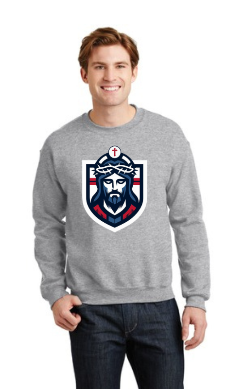 Mens Heavy Blend™ Crewneck Sweatshirt with Vinyl Logo - 18000