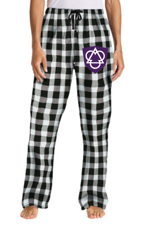 Women's Flannel Plaid Pant with Holy Trinity Logo DT2800