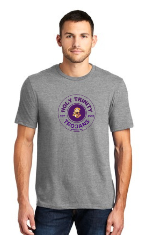 Adult Short Sleeve T-Shirt with HTS Trojan Logo DT6000