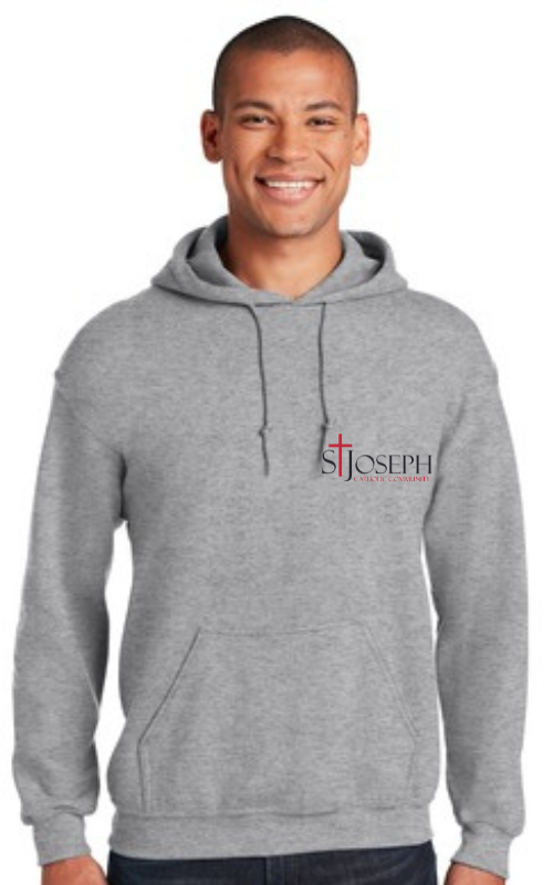 Adult Hooded Sweatshirt with Embroidered STJCC Gildan 18500
