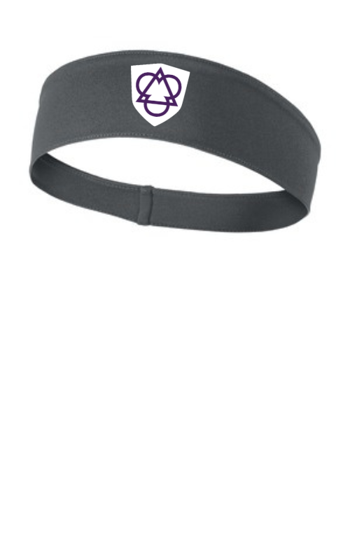 Athletic Headband with Vinyl Holy Trinity Schools Logo STA35