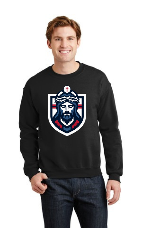 Mens Heavy Blend™ Crewneck Sweatshirt with Vinyl Logo - 18000