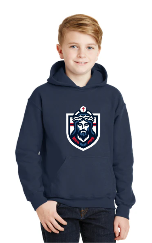 Youth Heavy Blend™ Hooded Sweatshirt with Vinyl Logo - 18500B