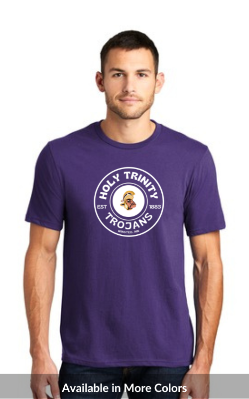 Adult Short Sleeve T-Shirt with HTS Trojan Logo DT6000