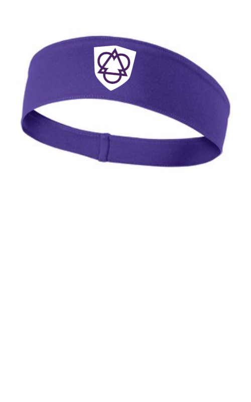 Athletic Headband with Vinyl Holy Trinity Schools Logo STA35