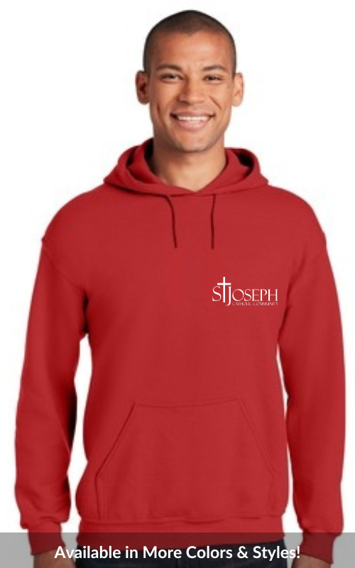 Adult Hooded Sweatshirt with Embroidered STJCC Gildan 18500