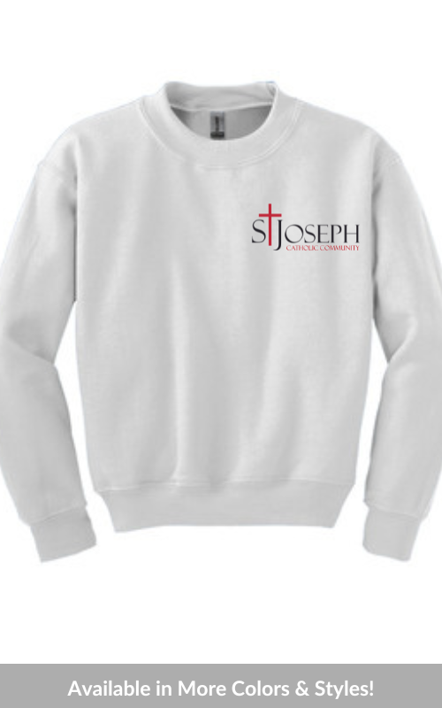 Youth Crewneck Sweatshirt with Embroidered STJCC Logo Gildan 18000B