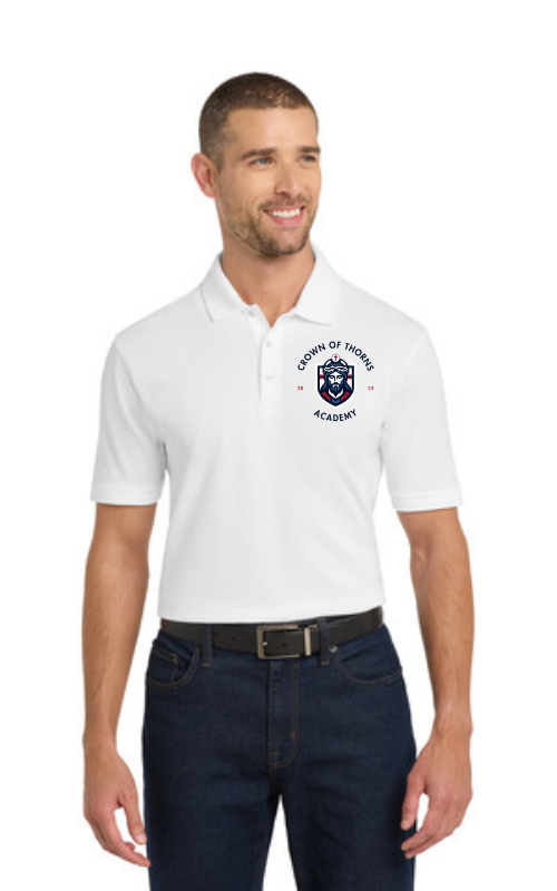 Mens EZCotton® Short Sleeve Polo with Embroidered Logo - K8000