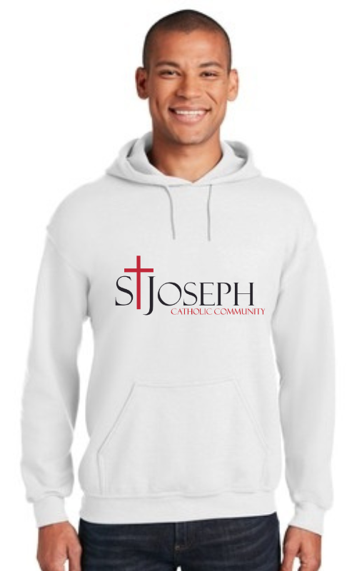 Adult Hooded Sweatshirt with Vinyl STJCC Gildan 18500
