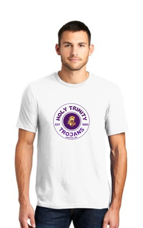 Adult Short Sleeve T-Shirt with HTS Trojan Logo DT6000