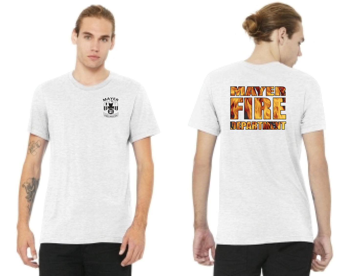 Traditional Front Left Chest Logo w/ Back Logo Variations - Short Sleeve Tee