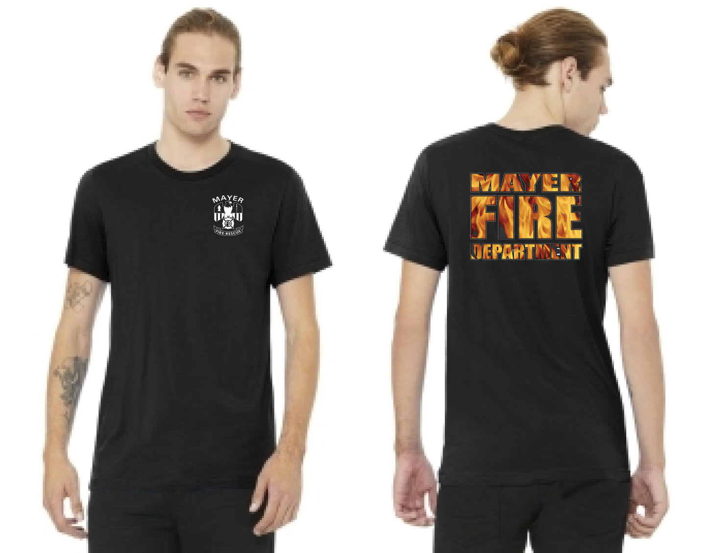 Traditional Front Left Chest Logo w/ Back Logo Variations - Short Sleeve Tee