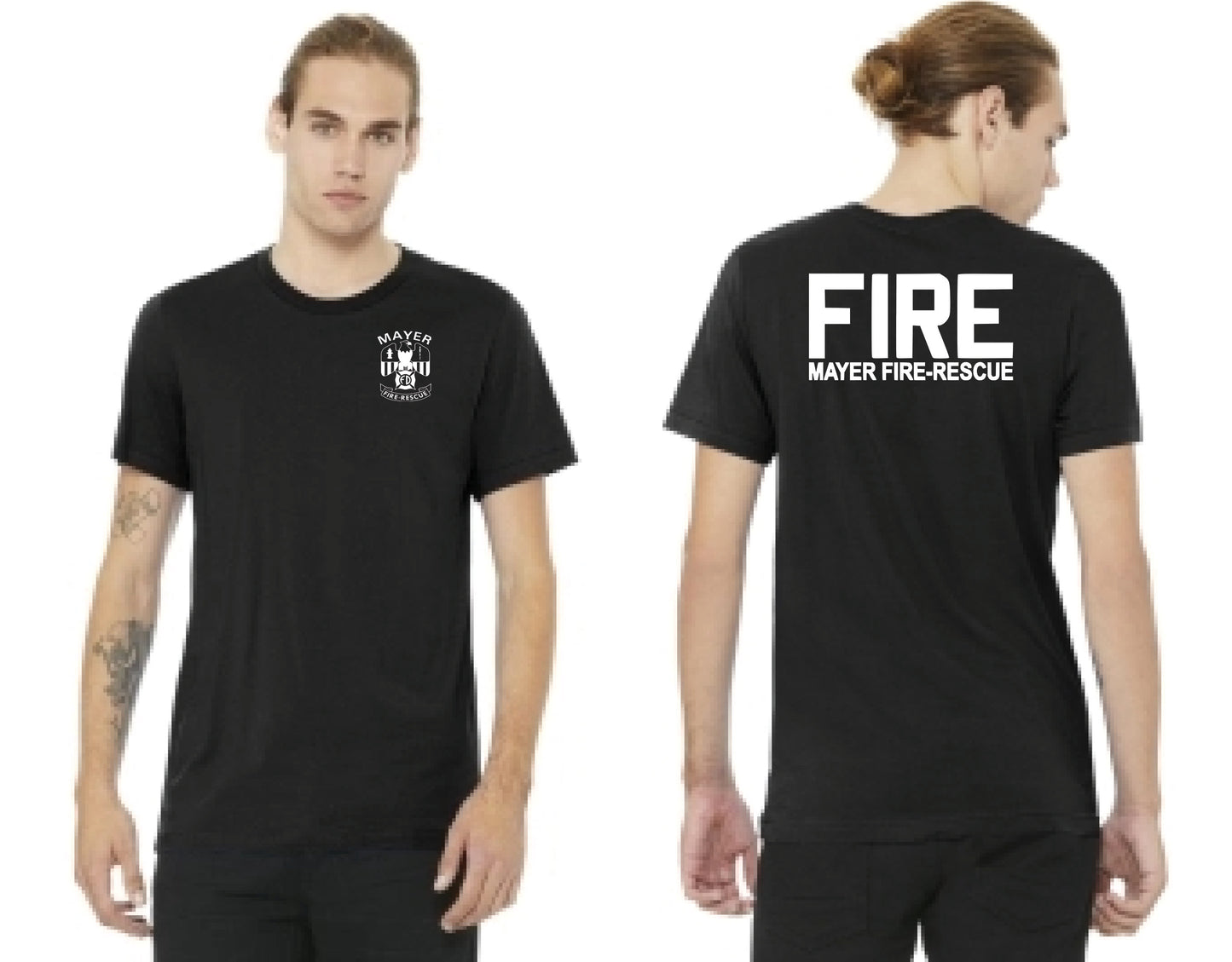 Traditional Front Left Chest Logo w/ Back Logo Variations - Short Sleeve Tee