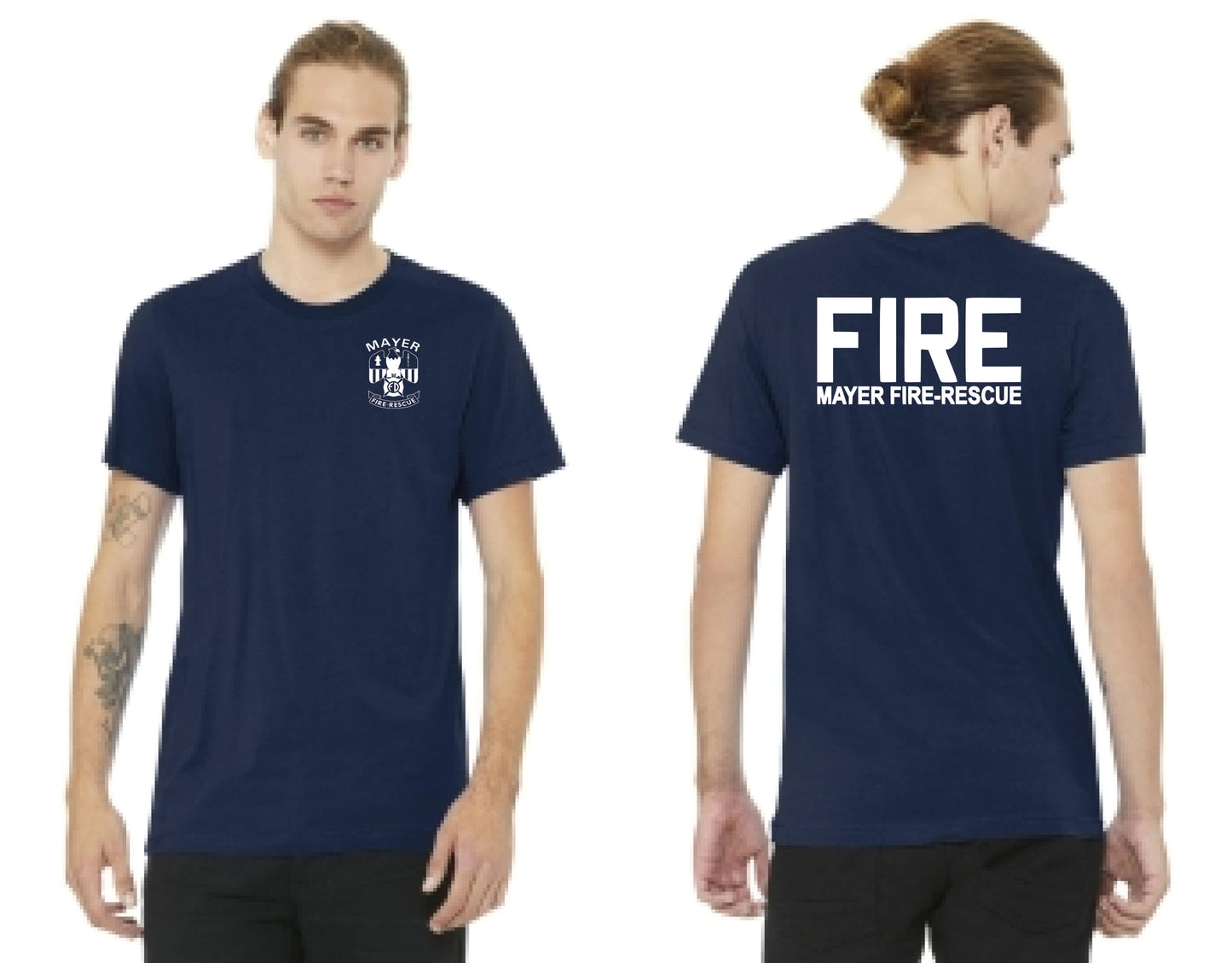Traditional Front Left Chest Logo w/ Back Logo Variations - Short Sleeve Tee