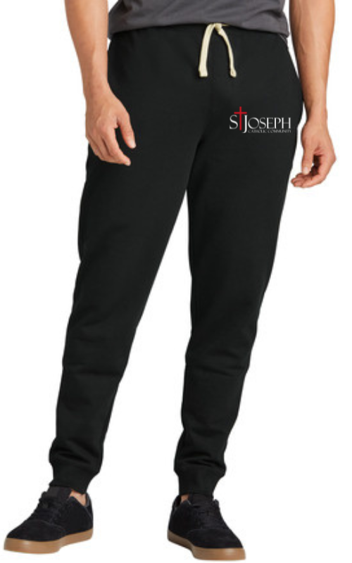 Mens Re-Fleece™ Sustainable Fabric Jogger with Vinyl St Joseph Catholic Community Logo DT8107