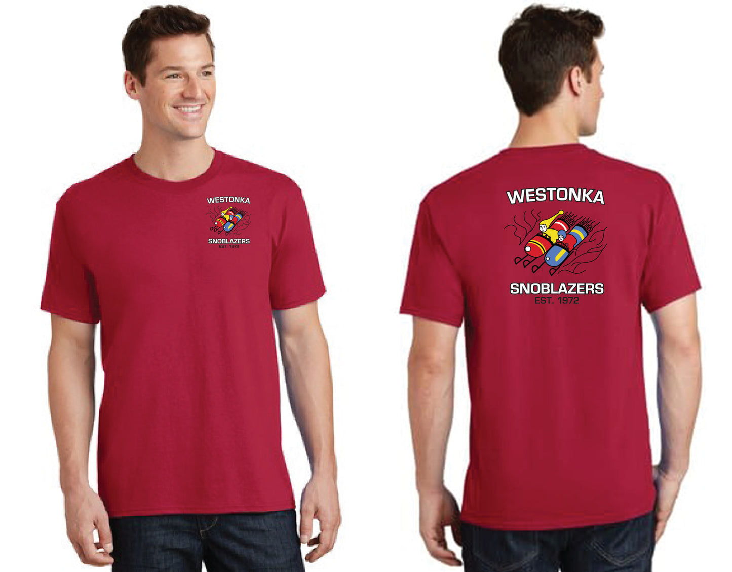 Core Cotton Tee with front and back logo