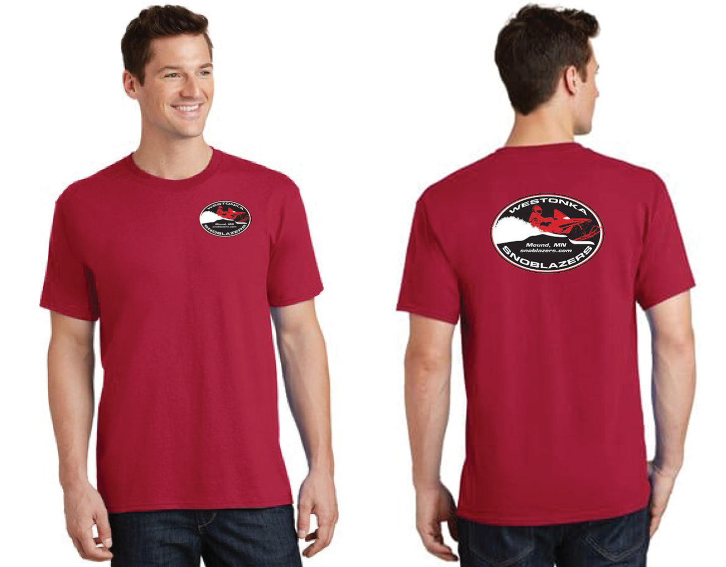 Core Cotton Tee with front and back logo