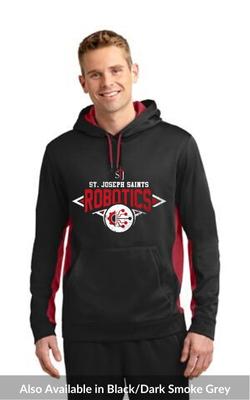 Adult Sport-Wick® Fleece Colorblock Hooded Pullover with Robotics Logo ST235