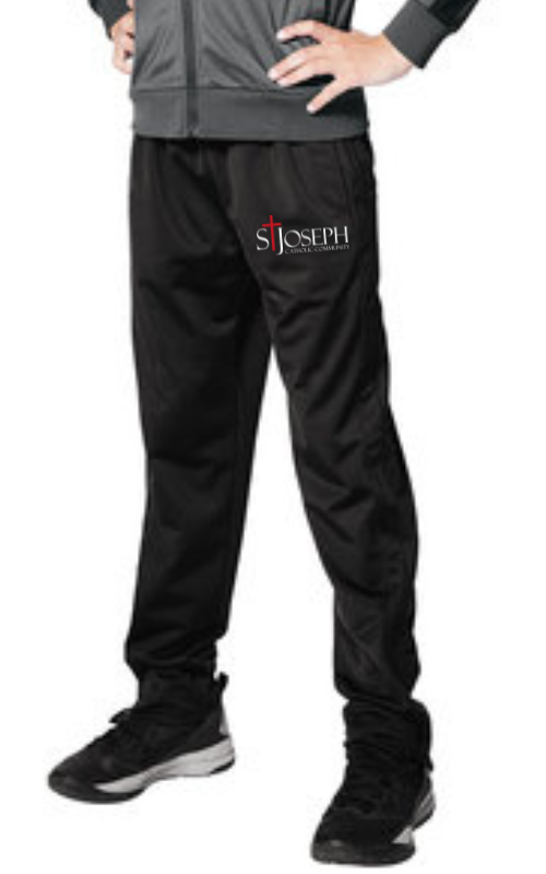 Youth Tricot Track Jogger with Vinyl St Joseph Catholic Community Logo YPST95