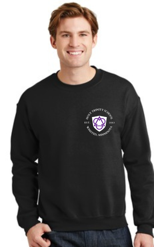 Adult Crewneck Sweatshirt with Embroidered HTS Logo Gildan 18000