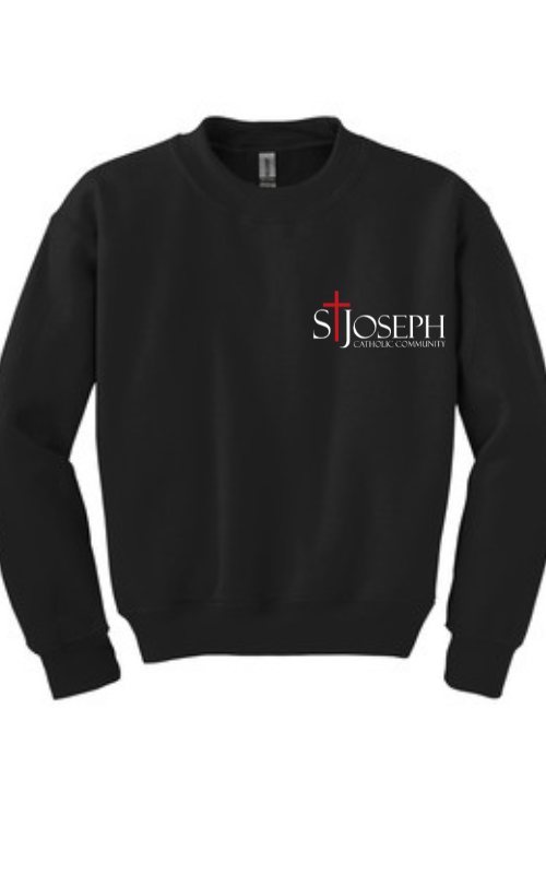 Youth Crewneck Sweatshirt with Embroidered STJCC Logo Gildan 18000B