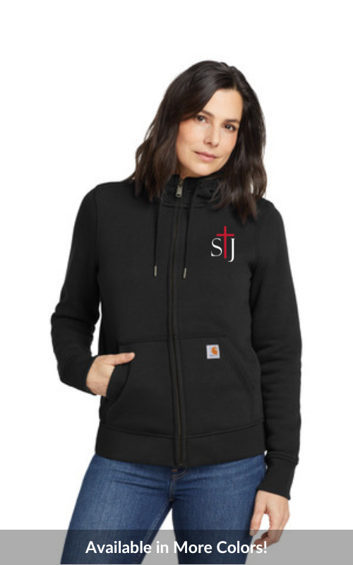 Womens Clarksburg Full-Zip Hoodie with Embroidered STJ Logo CT102788