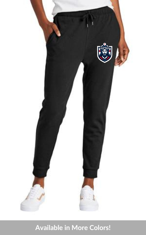 Womens Perfect Tri® Fleece Jogger with Embroidered Logo - DT1310