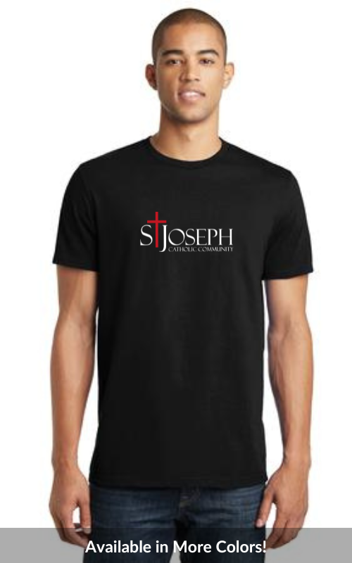 Adult Short Sleeve T-Shirt with St Josephs Catholic Comminity Logo DT5000