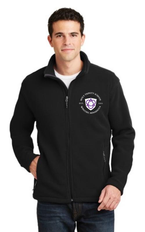 Adult Full Zip Fleece Jacket with Embroidered HTS Logo. F217