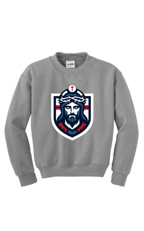 Youth Heavy Blend™ Crewneck Sweatshirt with Vinyl Logo- 18000B