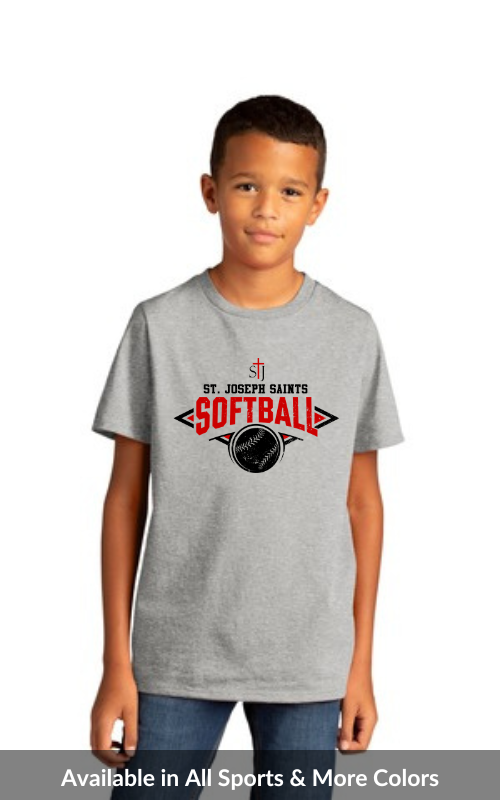 Youth Short Sleeve Tee with Sports Team Logos DT8000Y