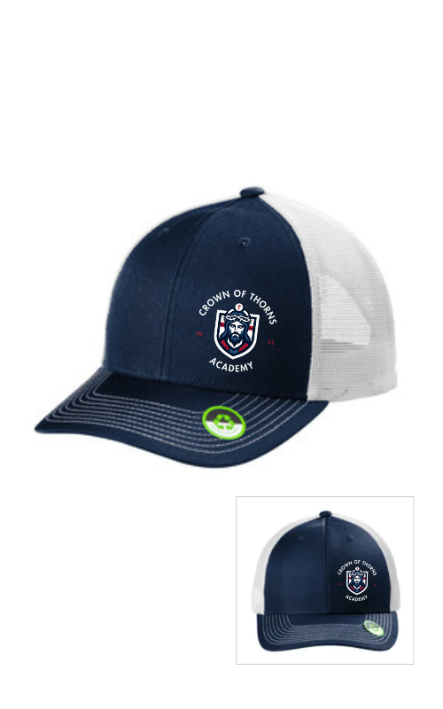 Eco Snapback Trucker Cap with Embroidered Logo - C112ECO