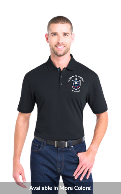 Mens EZCotton® Short Sleeve Polo with Embroidered Logo - K8000