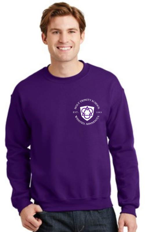 Adult Crewneck Sweatshirt with Embroidered HTS Logo Gildan 18000