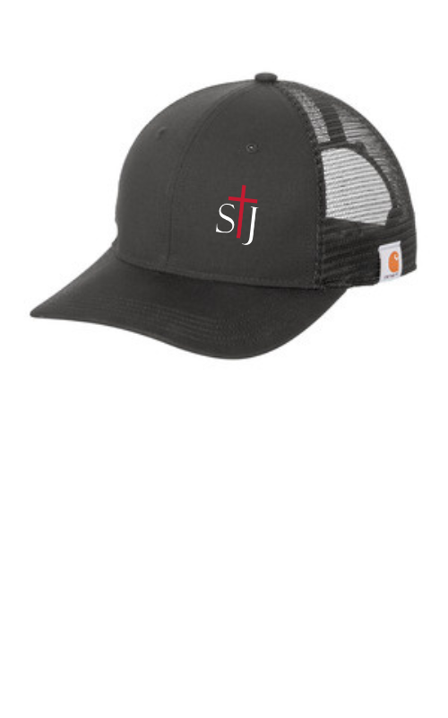 Canvas Mesh Back Cap with Embroidered STJ Logo CT105298