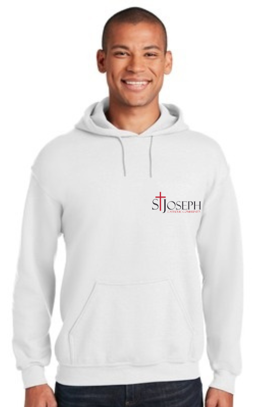 Adult Hooded Sweatshirt with Embroidered STJCC Gildan 18500