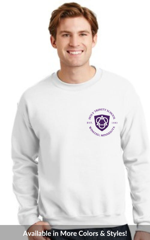 Adult Crewneck Sweatshirt with Embroidered HTS Logo Gildan 18000