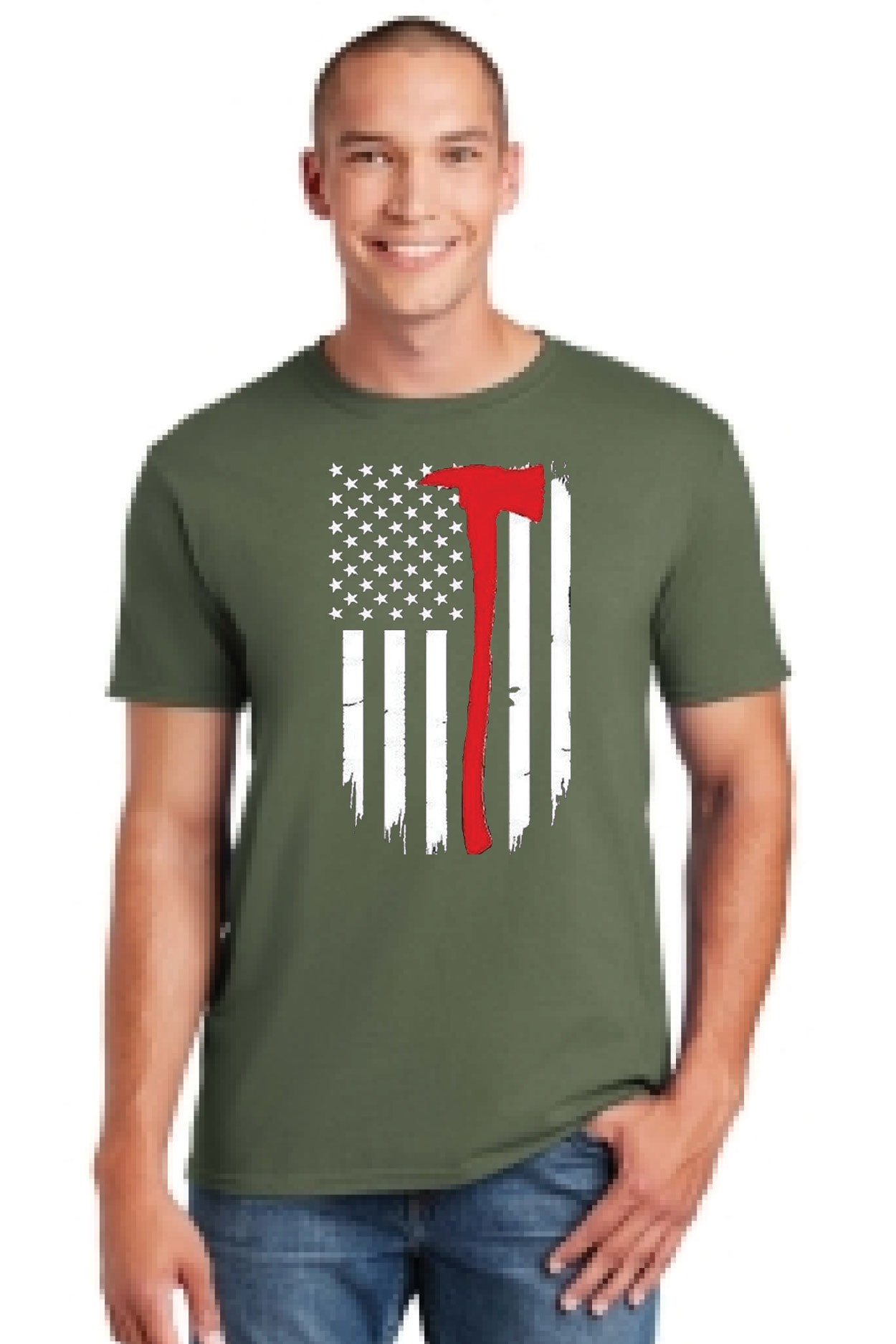 Halligan Full Front Flag T-Shirt