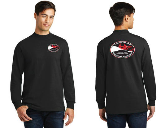 Essential Mock Turtleneck with front and back logo