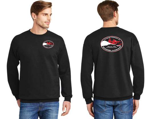 Crewneck Sweatshirt with front and back logo