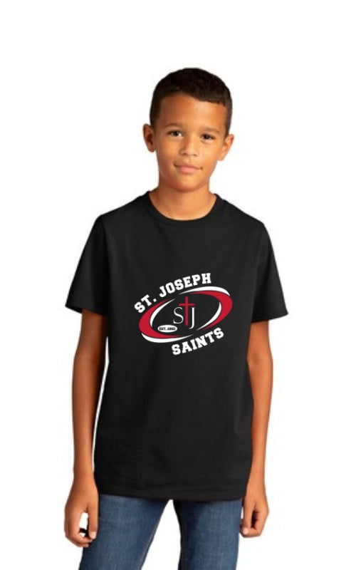 Youth Re-Tee ® Short Sleeve Tee with St Josephs Saints Logo DT8000Y