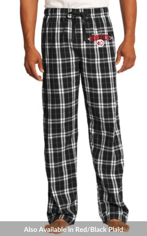 Men's Flannel Plaid Pant with Robotics Logo DT1800