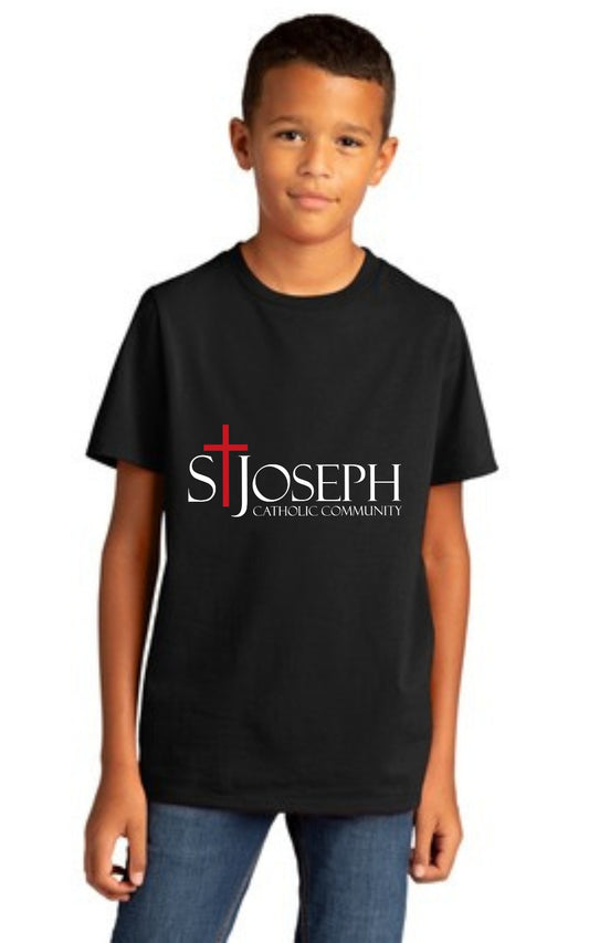 Youth Re-Tee® Short Sleeve Tee with St Josephs Catholic Community Logo DT8000Y