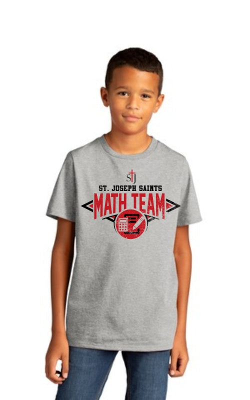 Youth Re-Tee ® Short Sleeve Tee with Math Team Logo DT8000Y